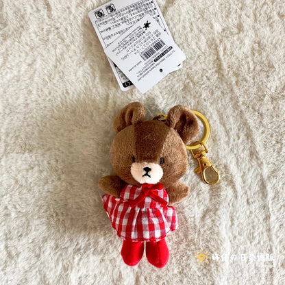 The bear’s school｜Jackie Mascot Holder /Plush Keychain｜11×7×4cm approx.