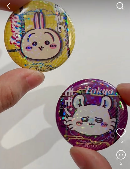 Chiikawa｜Tokyo Holographic Can Badge Collection mystery bag/blind box/All 8 types｜1pcs