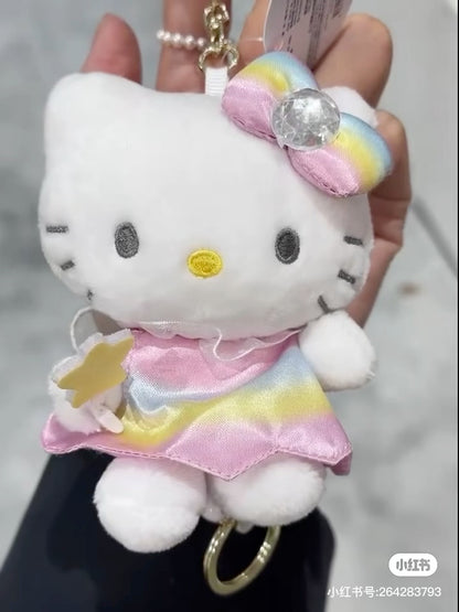 HelloKitty｜Fantasy Series Mermaid Mascot Holder /Plush Keychain｜ H12 × W8.5 × D6.5 cm approx.