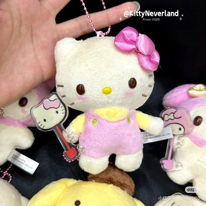Sanrio三丽鸥｜Fujiya Chocolate Bar &amp; Mascot Holder不二家联名巧克力棒毛绒玩偶挂件/包挂｜约9×5×11cm