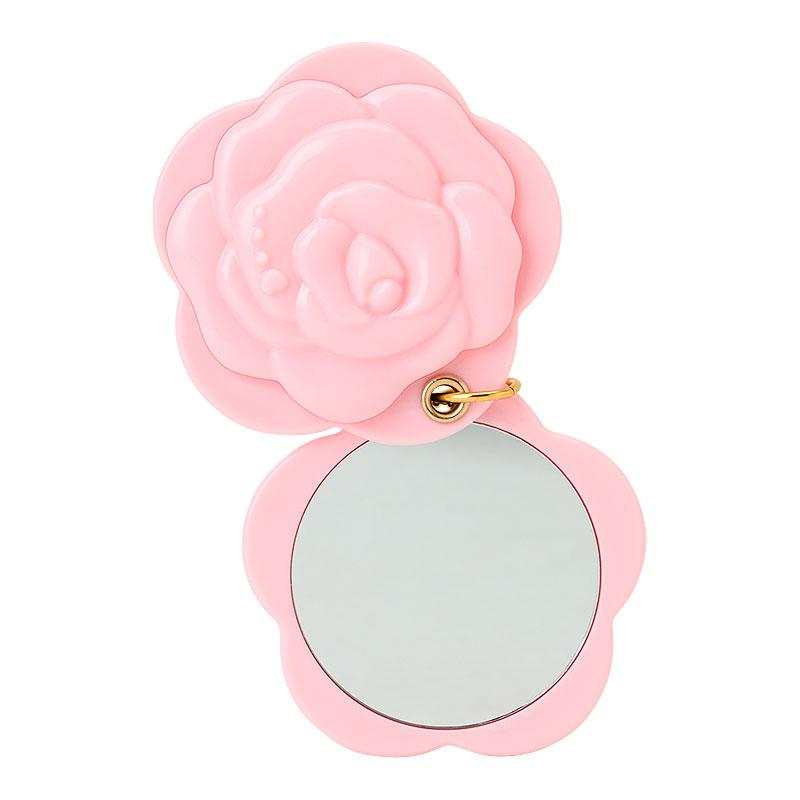 Sanrio三丽鸥｜ Secret Mini Mirror /Dolly Rose Blind Box多莉玫瑰限量系列迷你花朵形状滑盖镜子挂件盲盒/全8种/正反面都可爱｜1枚入