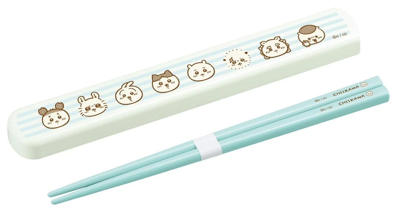 chiikawa｜Chopstick Case Set with Pull-Lid｜H14 x W206 x D30 mm  approx.