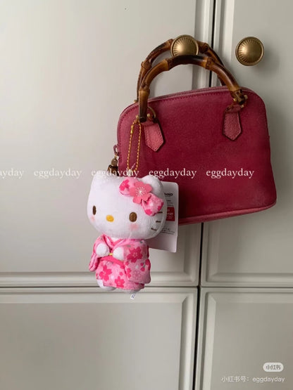 Hello kitty｜Sakura Kimono Mascot Holder /Plush Keychain｜5.5×8×12cm approx.