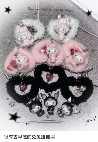 【limit 3】Sanrio｜Kuromi &amp; My Melody : Melousa Romiusa Secret Strap mystery bag/blind box/All 8 types｜1pcs