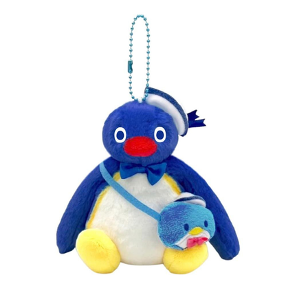 Sanrio｜Tuxedosam x Pingu 45th Anniversary Mascot Holder /Plush Keychain｜10.0 x 12.0 x 11.0cm approx.