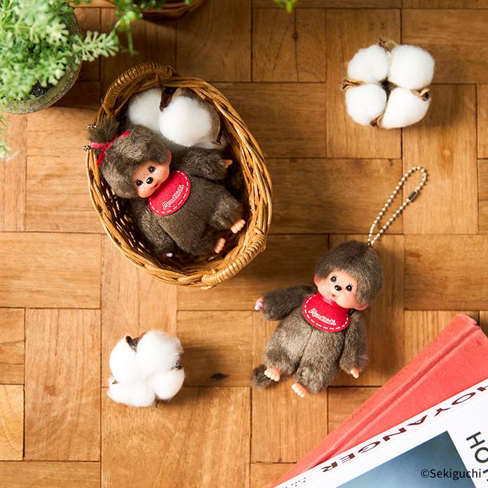 Monchhichi｜Mini Mascot Holder /Plush Keychain｜H11 x W6 x D3cm approx.