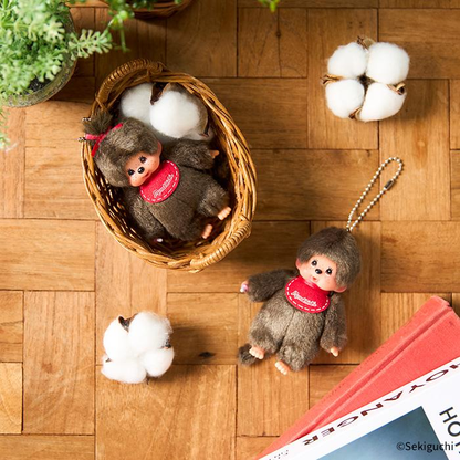 Monchhichi｜Mini Mascot Holder /Plush Keychain｜H11 x W6 x D3cm approx.
