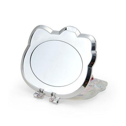 Sanrio｜Face Aurora Hologram Sliver Folding Stand Mirro｜12.5×1.5×9cm approx.