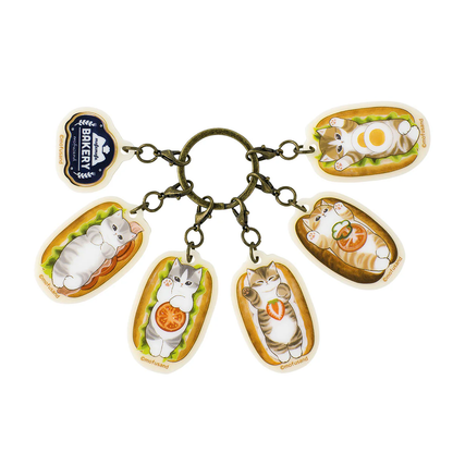 Mofusand｜Mofumofu Bakery 6-piece Acrylic Charm Set｜H44 x W38mm approx.