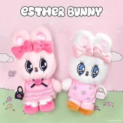 EstherBunny艾丝乐小兔｜限定粉嫩软萌兔挂件/玩偶/手里还拎着小包包
