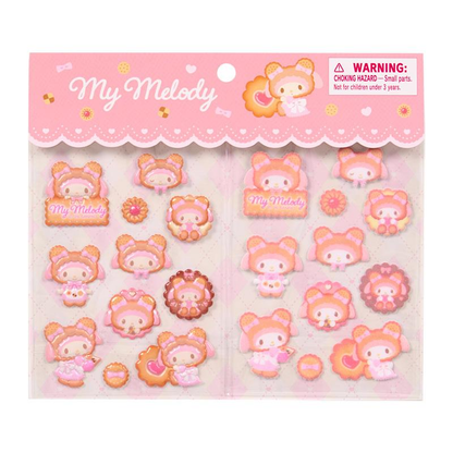 Sanrio｜Cookie Fluffy Bear Sticker Set｜17.5×0.2×15cm approx.
