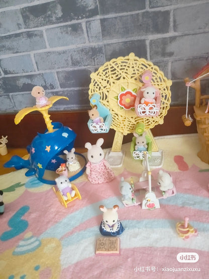 SylvanianFamilies森贝儿家族｜Baby Ferris Wheel-Poodle贵宾犬+摩天轮套组/玩具/过家家5333