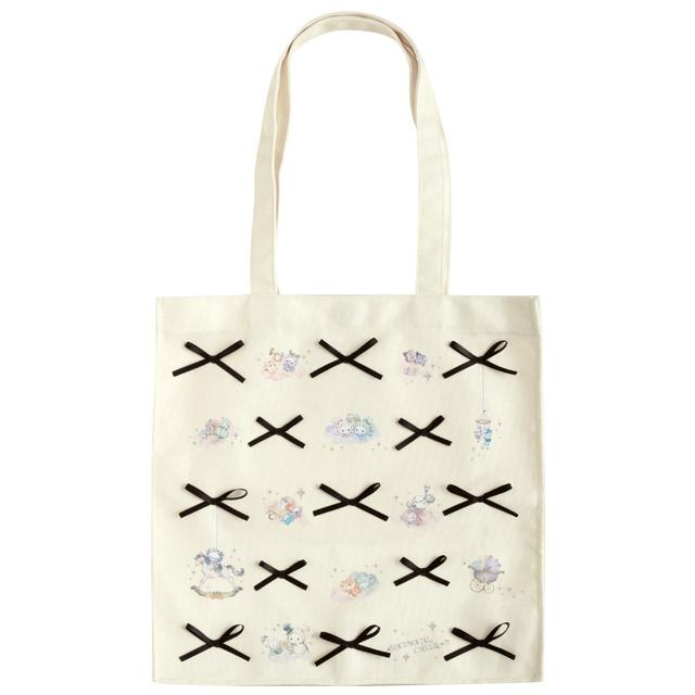 Sentimental Circus｜San-X Tote Bag - Sentimental Circus : Spica and the Child of the Constellation Black Ribbon｜350×350×110mm approx.