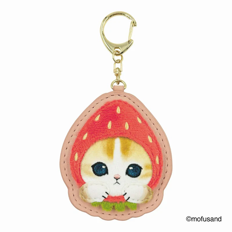 Mofusand｜Fluffy and Fuzzy Patch Keychain/Keyring｜84×103×10mm approx.
