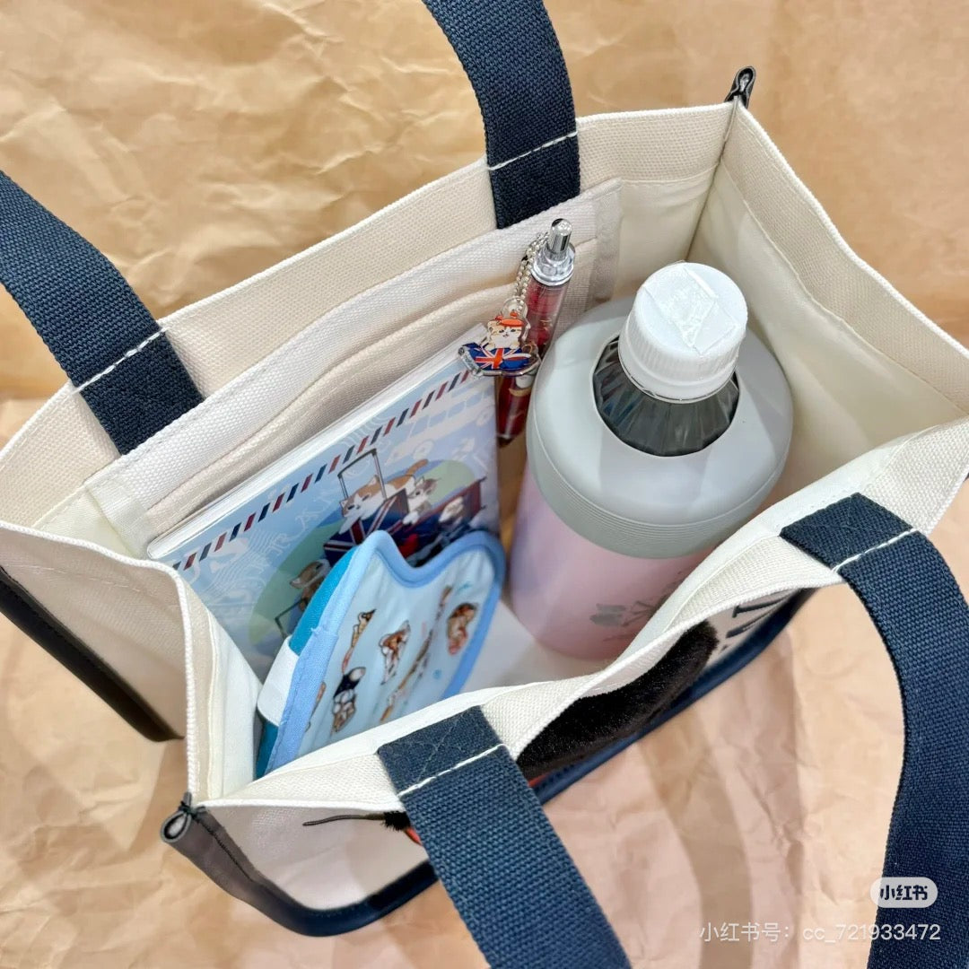 Mofusand｜Mofumofu Journey Lunch Size Mini Tote Bag｜250×250×130mm approx.