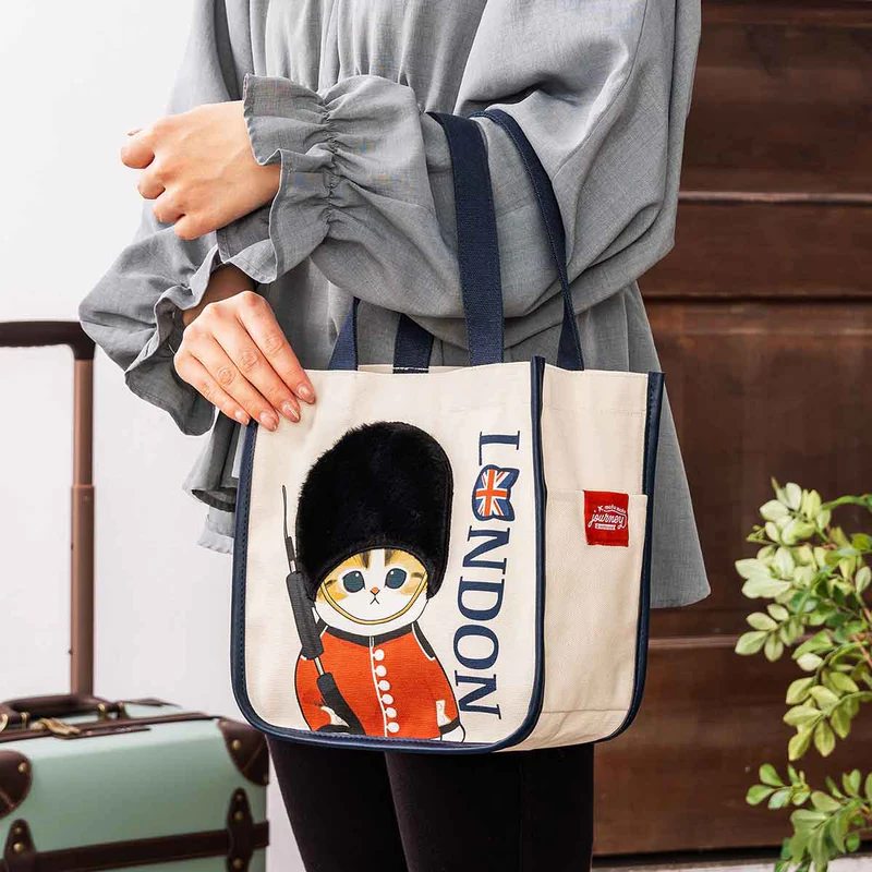 Mofusand｜Mofumofu Journey Lunch Size Mini Tote Bag｜250×250×130mm approx.
