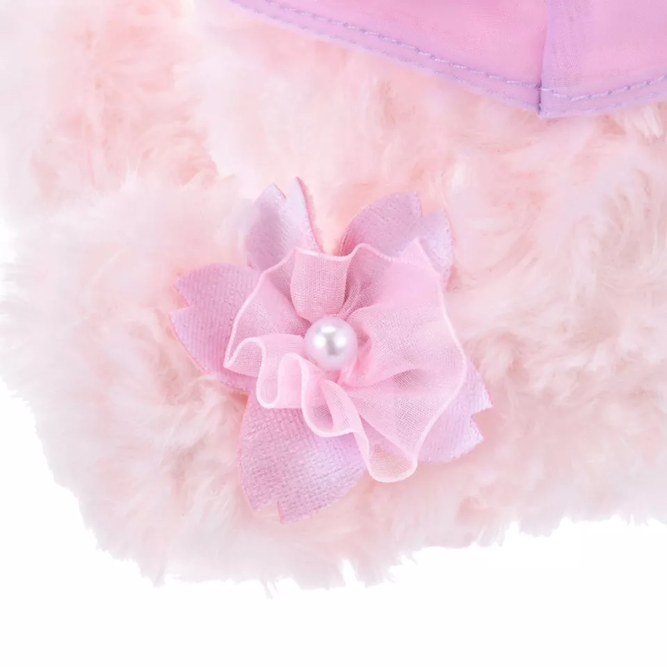 Disney迪士尼｜ Cherry Blossom Sakura 2025Collection  PlushToy 东迪2025年限定樱花粉坐姿可爱角色毛绒玩偶/公仔/超好摸玫瑰卷毛｜ 约25.5×23×20cm