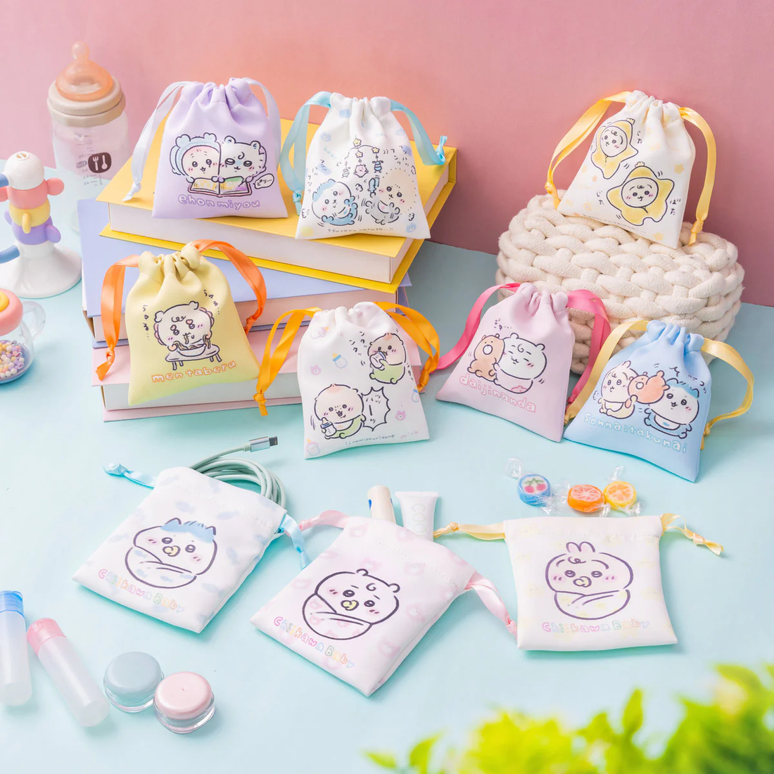 Chiikawa|Baby Trading Mini Drawstring Bag mystery bag/blind box/All 10 types|1pcs