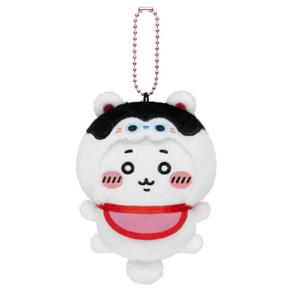 chiikawa｜MOGUMOGU 1st Anniversary Mascot Holder /Plush Keychain｜H120 x W85 x D50 mm approx.