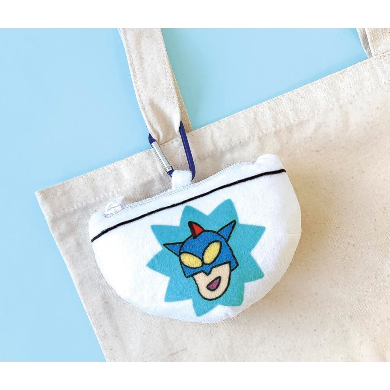 Crayon shin-chan｜Carabiner Plush Zipper MC Action Mask Underpants Pouch ｜5.1 x 12.1 x 8.1cm approx.