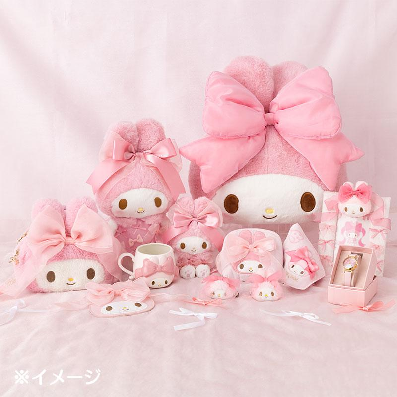 【limit 1】Sanrio三丽鸥｜Melody Birthday 50th Anniversary Mascot Holder Ribbon Princess Plush美乐蒂50周年生日粉桃甜心系列站姿毛绒玩偶/公仔｜约幅17.5×奥行11×高さ33cm