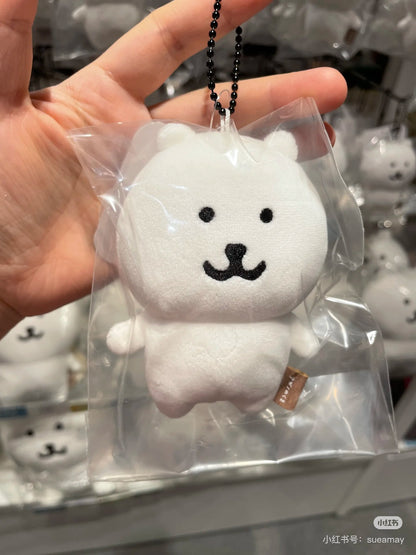 Nagano自嘲熊｜ Kumapachi Mascot (Normal Okao)/keychain白熊毛绒玩偶挂件/包挂｜约 H105 x W80 x D65mm