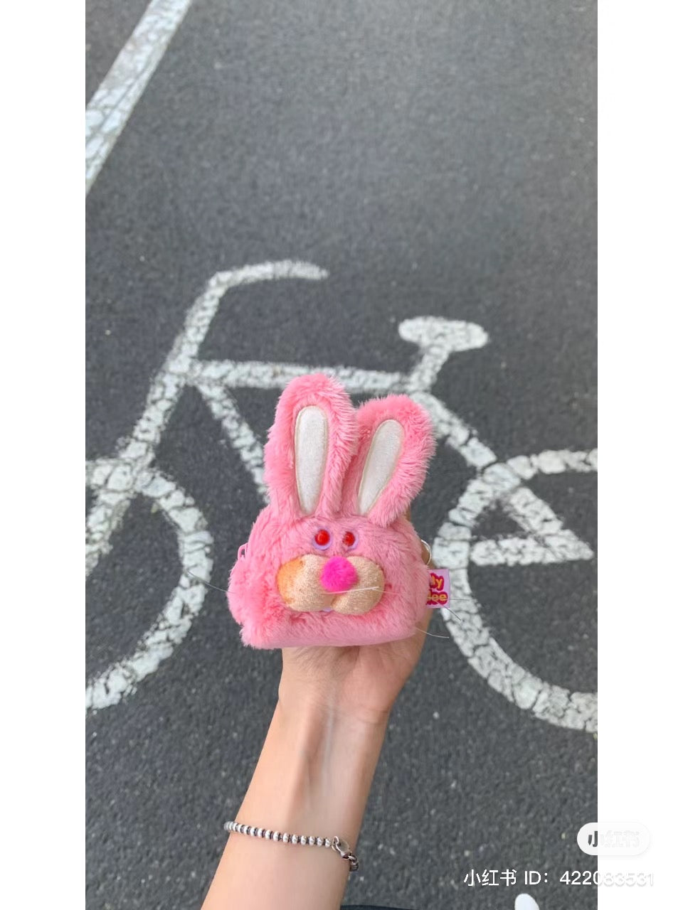 Gladly gladee｜粉兔兔无线耳机手袋零钱包/Airpods收纳袋/耳机包