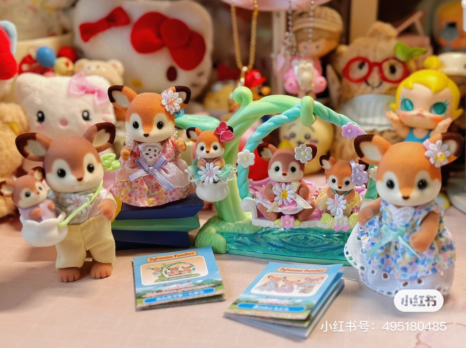 SylvanianFamilies森贝儿家族｜Deer Family Doll set梅花鹿家族系列/一家四口套组/玩具/过家家