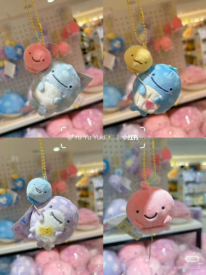 SANX｜Jinbesan 10th Anniversary Mascot Holder /Plush Keychain｜60×55×50mm approx.