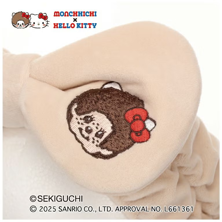 Monchhichi｜Hello Kitty Hairband｜H11 x W21 x D4cm approx.