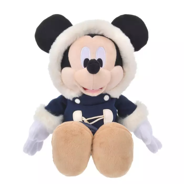 Disney ｜Winter Jacket Mickey Mouse Plush Toy东迪冬日限定大衣米奇毛绒玩偶/公仔/帽子可脱｜约高さ24×幅21×奥行き21(cm)