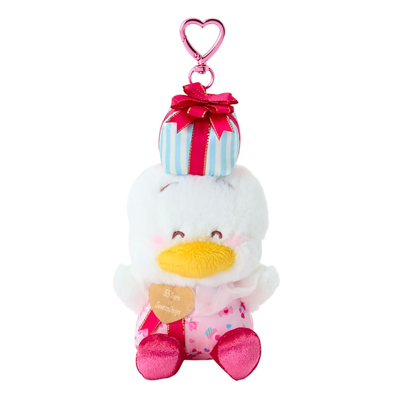 Sanrio｜55th Anniversary Wrapping Paper Mascot Holder /Plush Keychain｜15.7 x 11.7 x 7.0cm approx.
