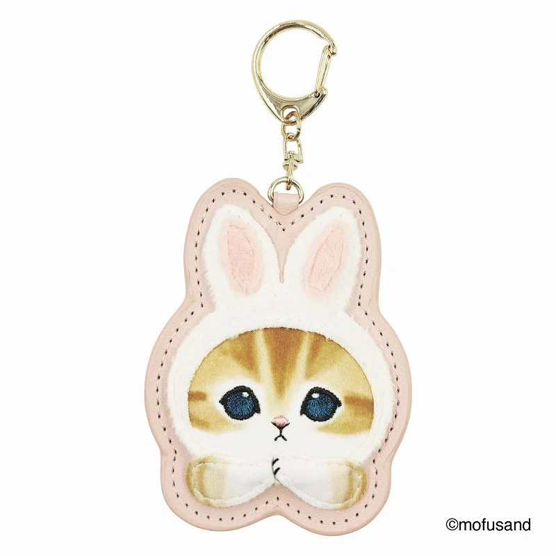 Mofusand｜Fluffy and Fuzzy Patch Keychain/Keyring｜84×103×10mm approx.