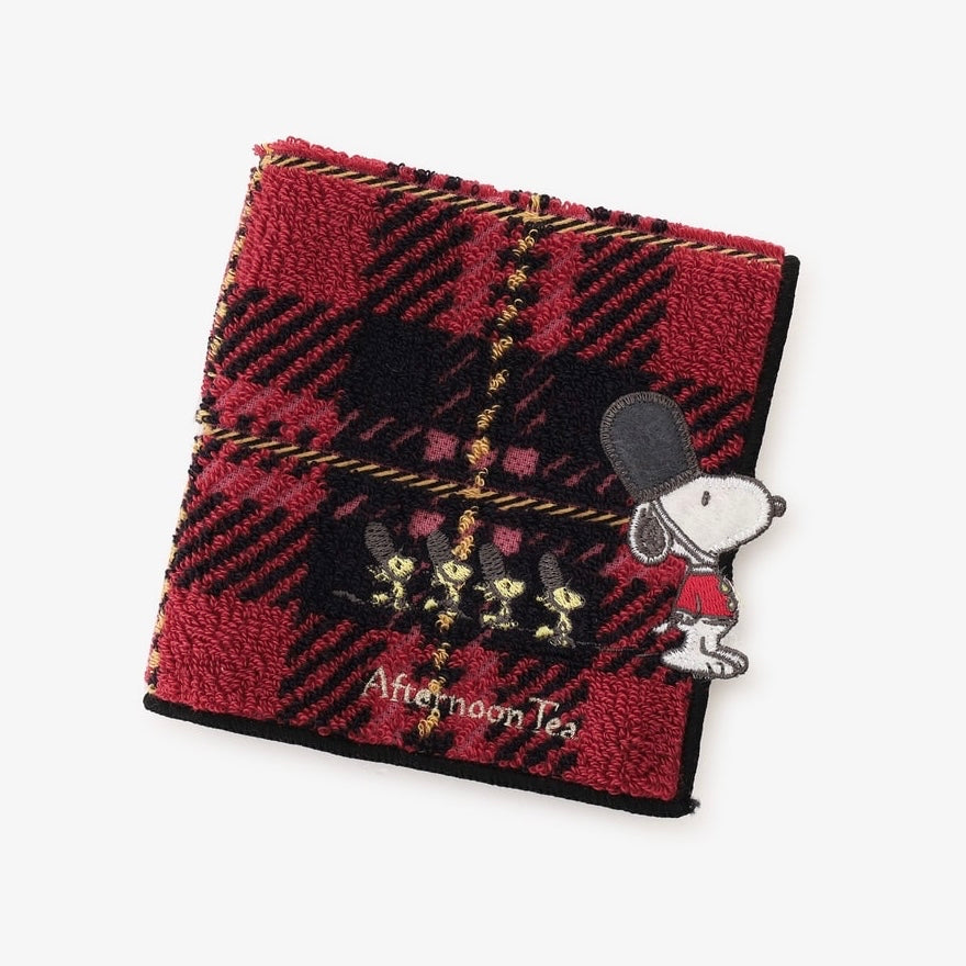 Snoopy|Afternoon Tea英伦风限定超精美刺绣手帕/小方巾|縦25.5cm/横25.5cm