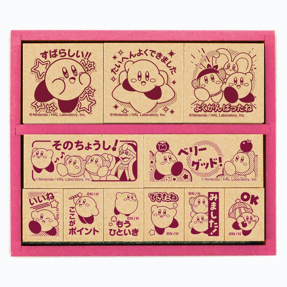Kirby星之卡比｜木质印章套组/手帐/todo list/gift card等