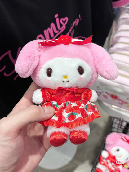 【limit 1】Sanrio｜Ichigo Shimbun 50th Anniversary Mascot Holder /Plush Keychain｜13×6×10.5cm approx.