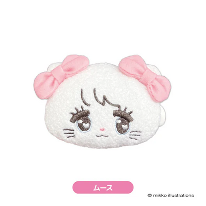 mikko illustrations｜Plush Badge｜ H62 x W80 x D30mm approx.
