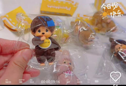 【limit 2】Monchhichi｜Flocked Mascot 4 mystery bag/blind box/All 6 types｜1pcs