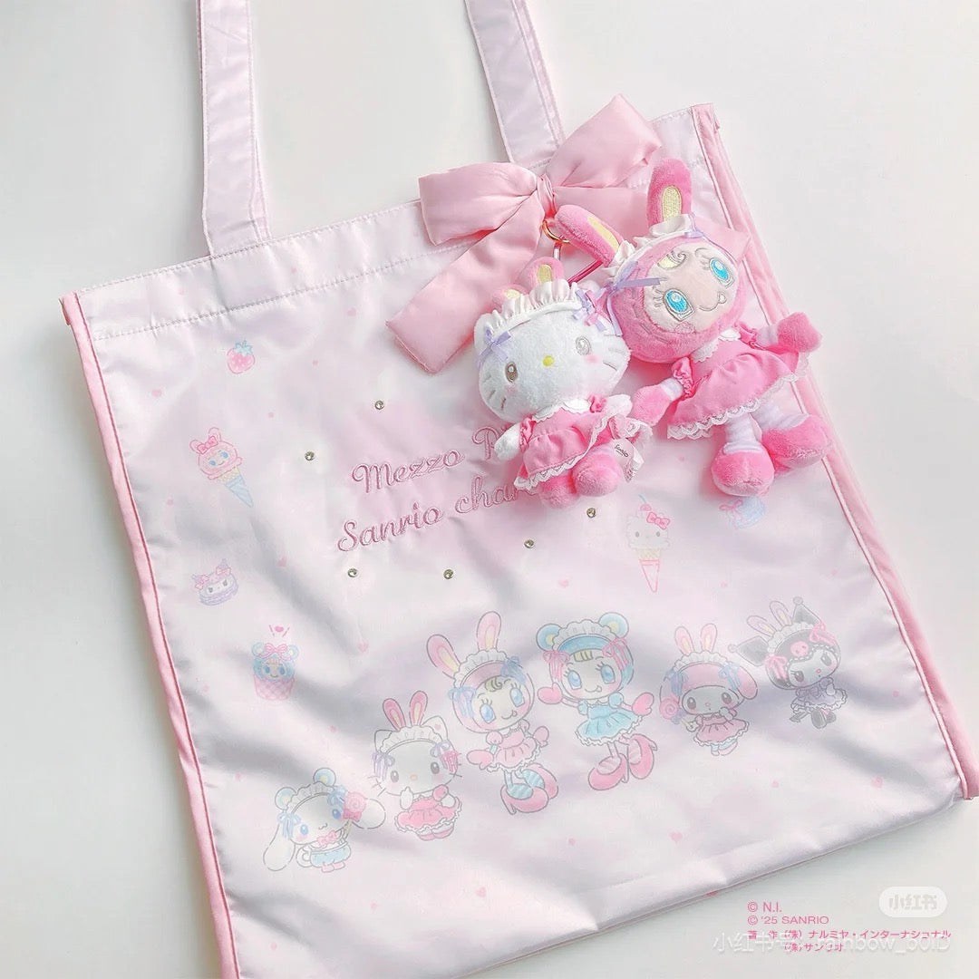 Sanrio｜Mezzo Piano Rabbit Tote Bag｜38cmW x 9cmD x 40cmH approx.