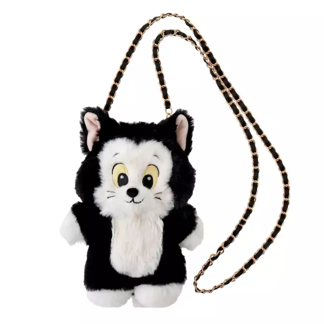 Disney迪士尼｜ Fluffy Pochette Shoulder Bag - Pinocchio Cat Figaro《匹诺曹》费加罗猫毛绒链条包/斜挎包/手提包｜约21×15×10.5cm