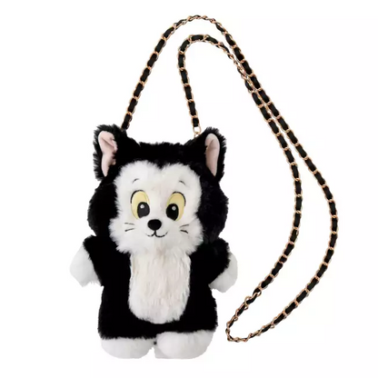 Disney迪士尼｜ Fluffy Pochette Shoulder Bag - Pinocchio Cat Figaro《匹诺曹》费加罗猫毛绒链条包/斜挎包/手提包｜约21×15×10.5cm