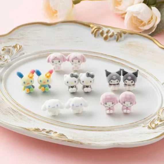 Sanrio｜Characters Flocky Earrings Set｜1.5×1×1.5cm approx.