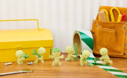 SMISKI｜Mini Glow Figure - CONSTRUCTION mystery bag/blind box/All 6 types｜1pcs