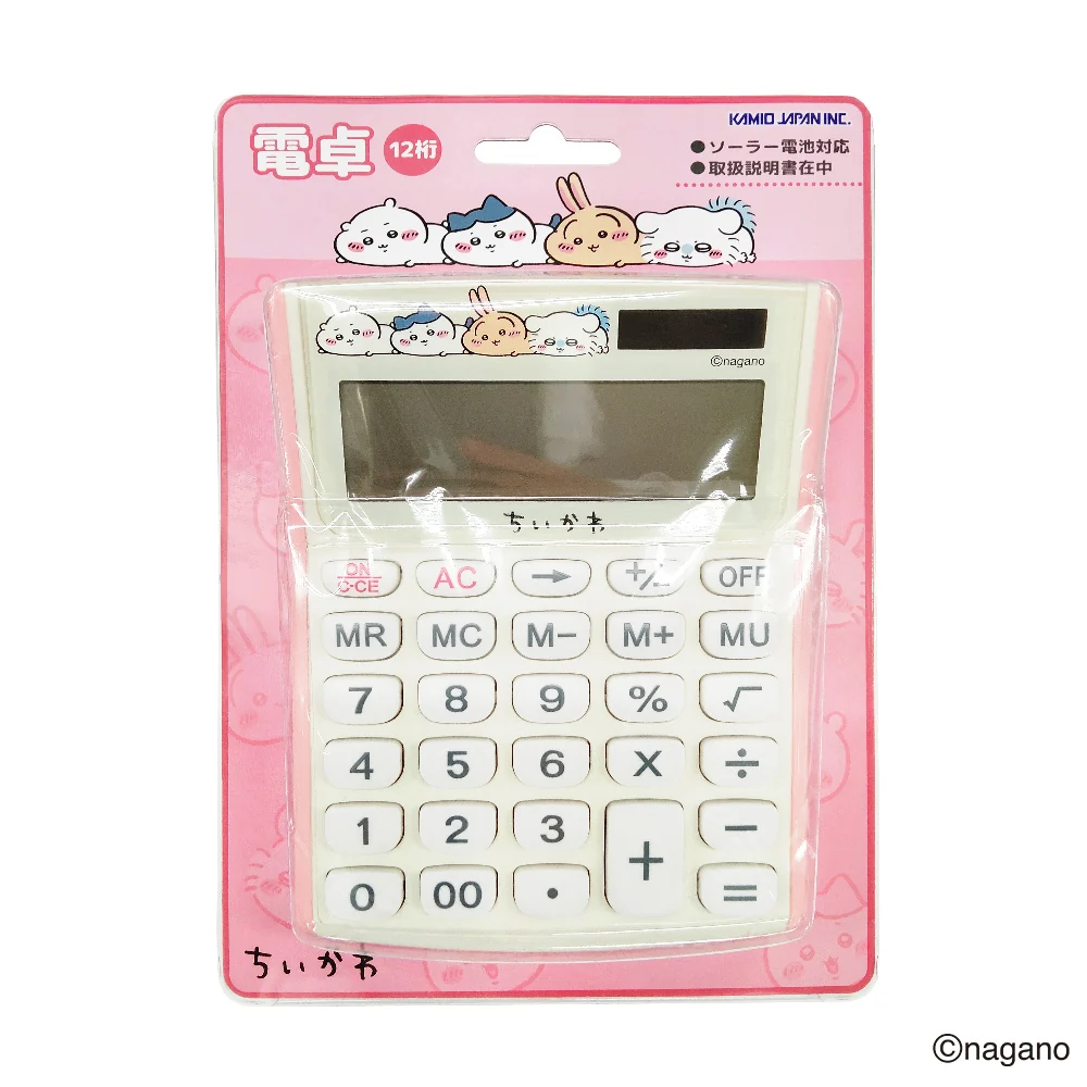 chiikawa｜Calculator,12-digit display｜H135 x W108 x D40mm approx.