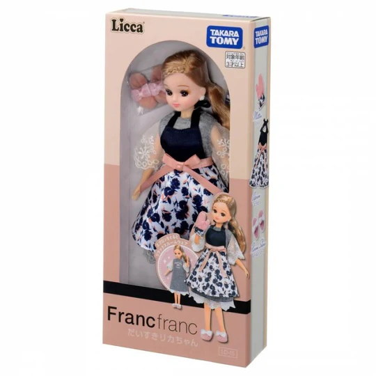 Licca｜Takara Tomy Licca Doll Francfranc loves｜26.5 x 12.5 x 4.0cm approx.