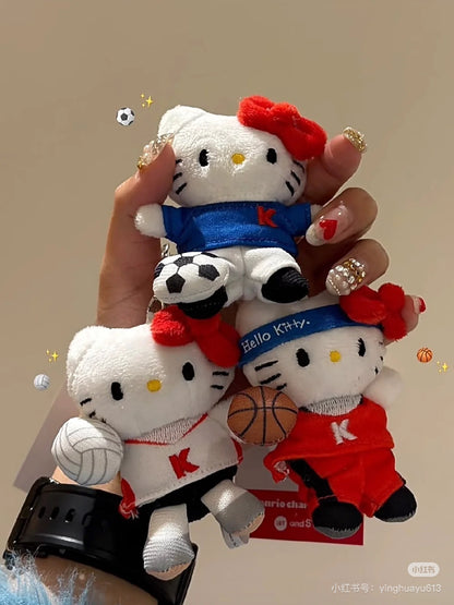 Sanrio三丽鸥｜.st lowrys farm me%联名Hello Kitty第三代毛绒钥匙扣/包挂/挂件