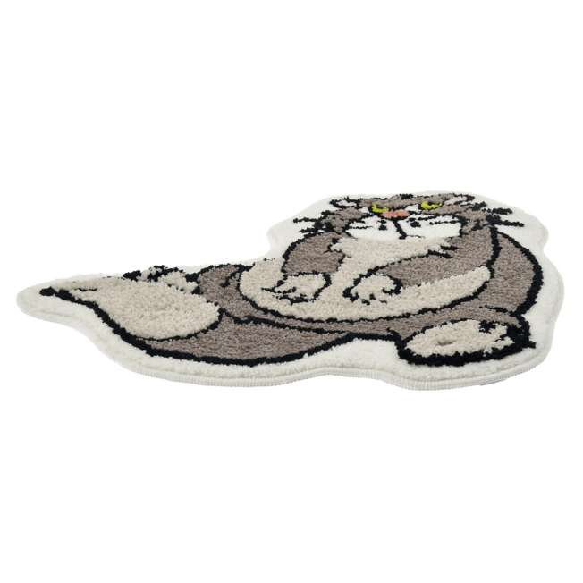 Disney迪士尼｜Interior Animal x LuciferMatt东迪《灰姑娘》的朋友路西法毛茸茸防滑地毯/地垫｜约高 60 x 宽 60 x 厚 1.7 (cm)