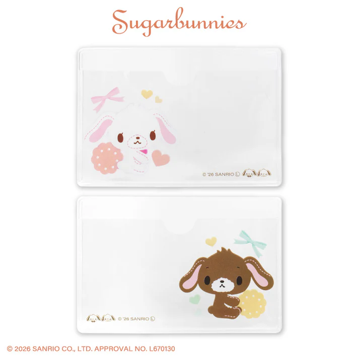 Sanrio｜Sugarbunnies Face-Concealing Student ID Case｜9.4cm x 6.2cm approx.