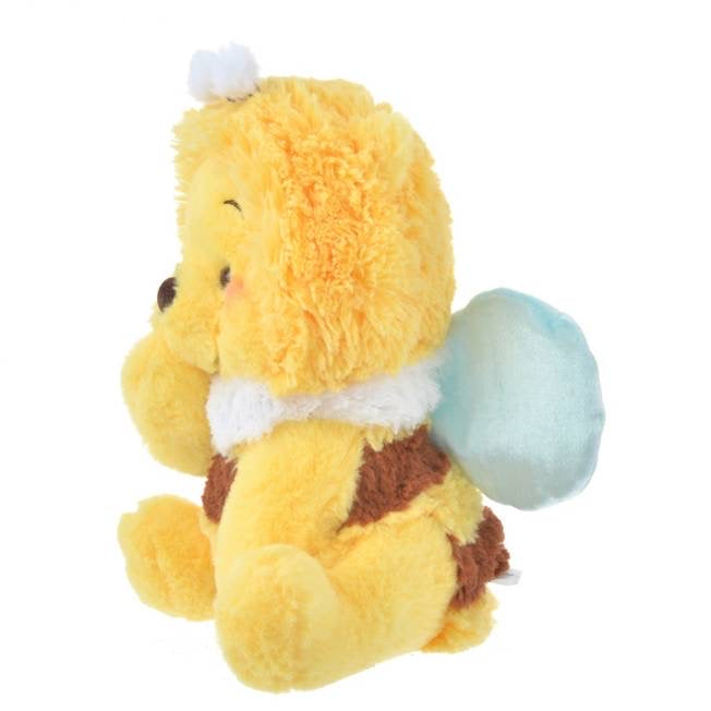 Disney｜Winnie the pooh小熊维尼2023蜜蜂日限定S号捂嘴噗毛绒公仔玩偶/可脱帽｜高さ約26×幅22.5×奥行き17(cm)