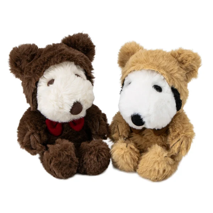 Snoopy｜Peanuts Fluffy Hooded Bear Plush Dolls/Plush Toy｜13×16×13cm approx.
